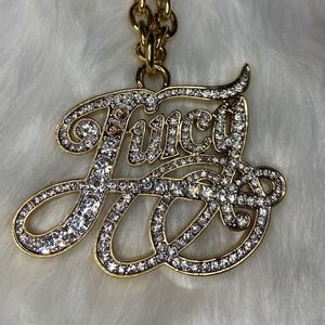 juicy script pendant